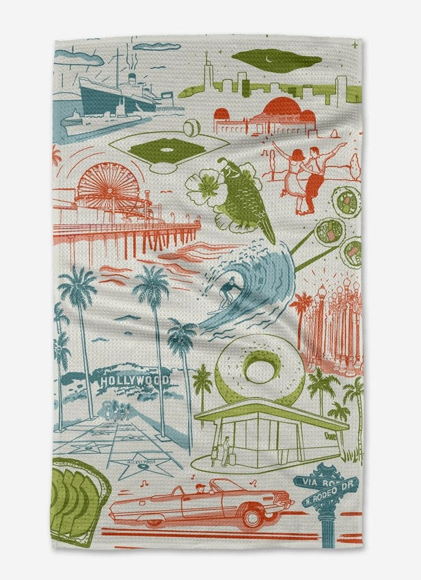 Los Angeles Tea Towel