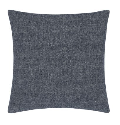 Navy Herringbone Pillow