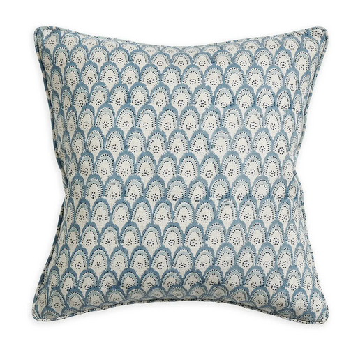 Azores Azure Linen Decorative Pillow