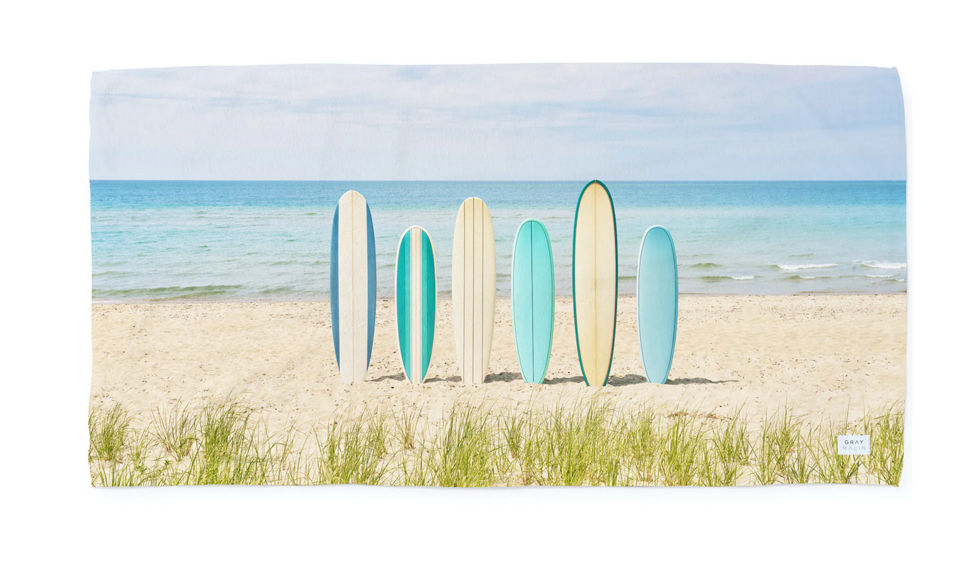 Nantucket Surfboard Beach Towel