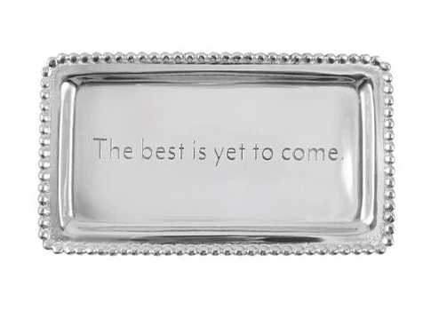 &quot;The best is yet to come&quot; Beaded Tray