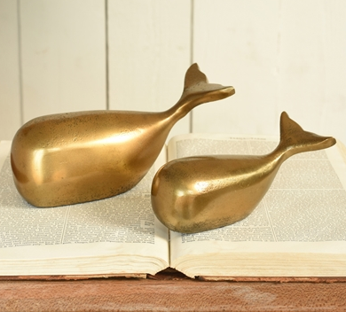 Melville Brass Whale Large