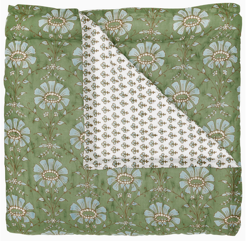 Jeeva Sage Queen Quilt