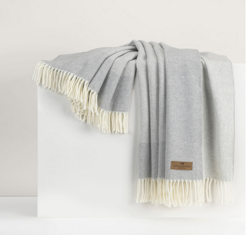 Light Gray Border Throw