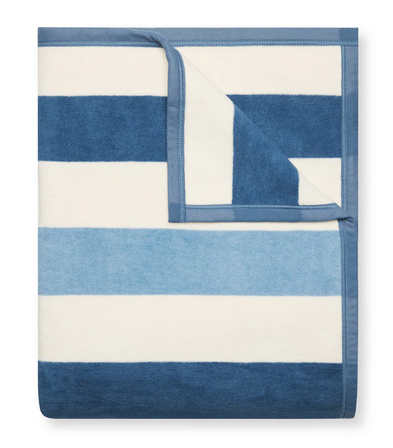 Brant Blues Striped Blanket