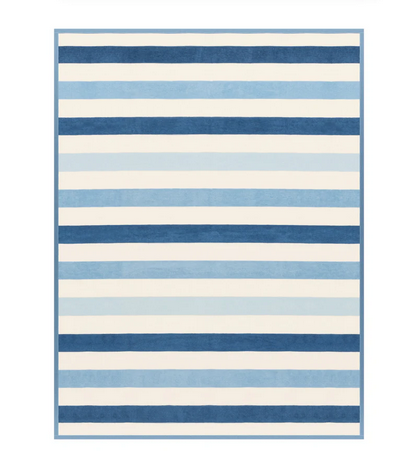 Brant Blues Striped Blanket