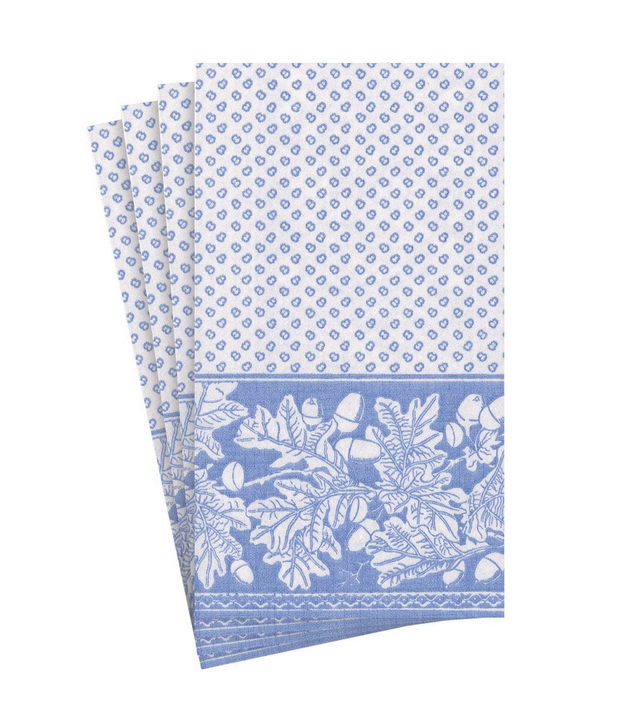 Blue Oak Leaves Napkin