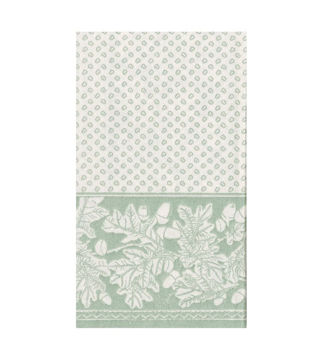 Green Oak Leaves Napkin