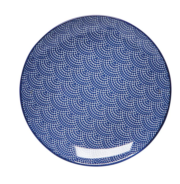 Blue Waves Appetizer Plate