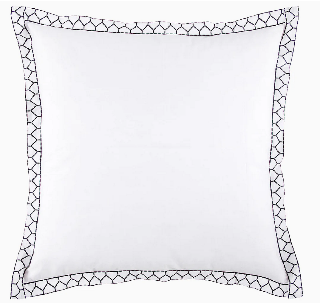 Stitched Organic Cotton Euro