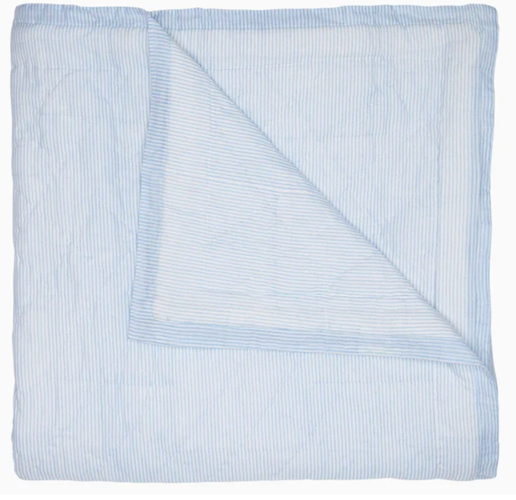 Light Indigo Nandi Queen Quilt