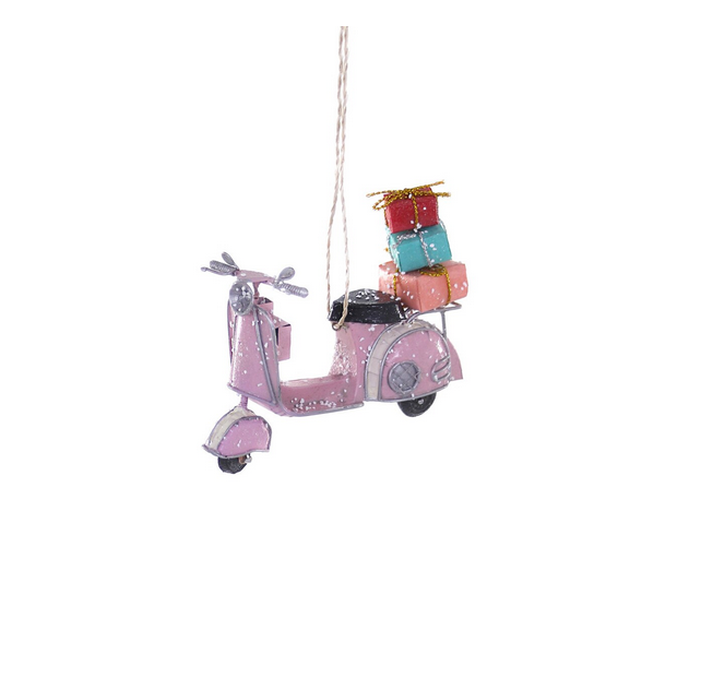 Pink Scooter Ornament