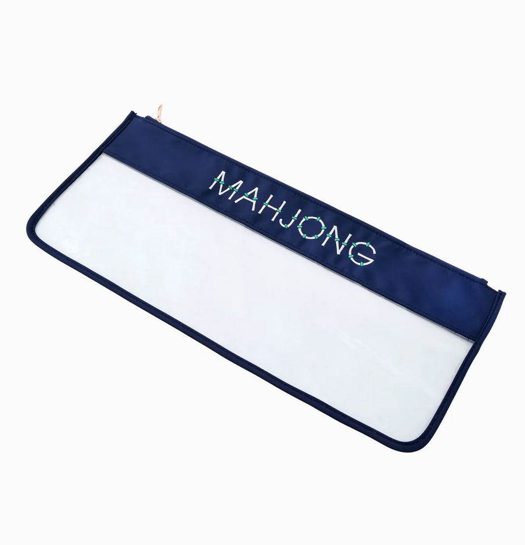 Navy Mahjong Tile Bag