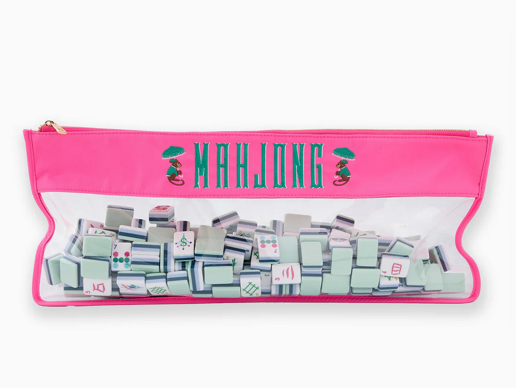 Pink Mahjong Tile Bag