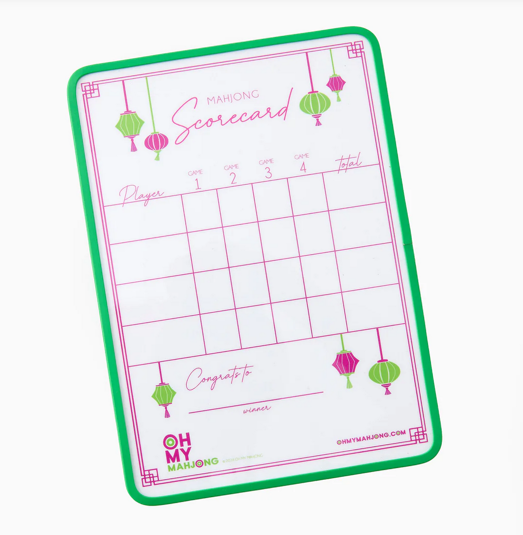 Lantern Theme Dry Erase Scorecard