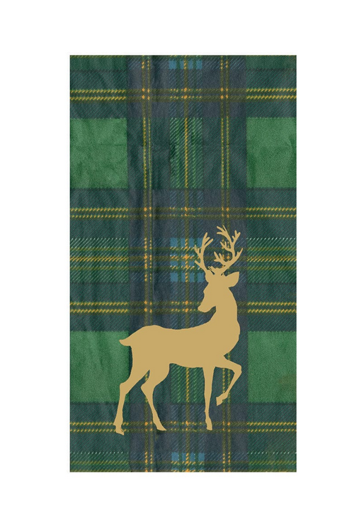 Reindeer Tartan Guest Towels