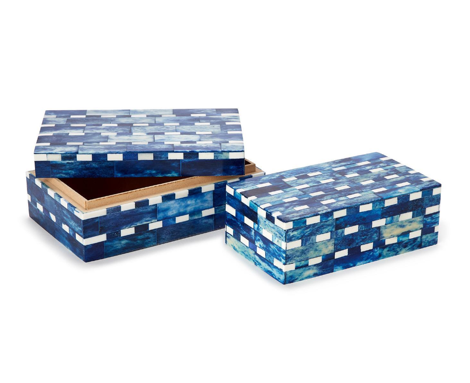 Indigo Covered Box