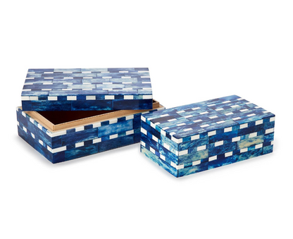 Indigo Covered Box