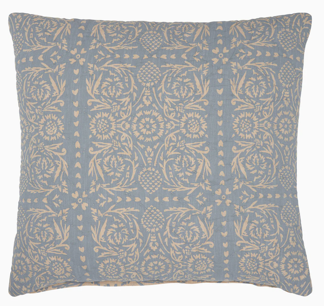 Raisa Slate Woven Euro Sham