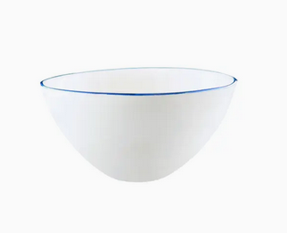 Abbesses Med Bowl Blue Rim