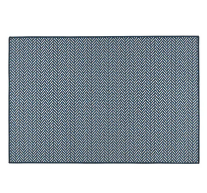 2.5x8" Herringbone Washable Rug