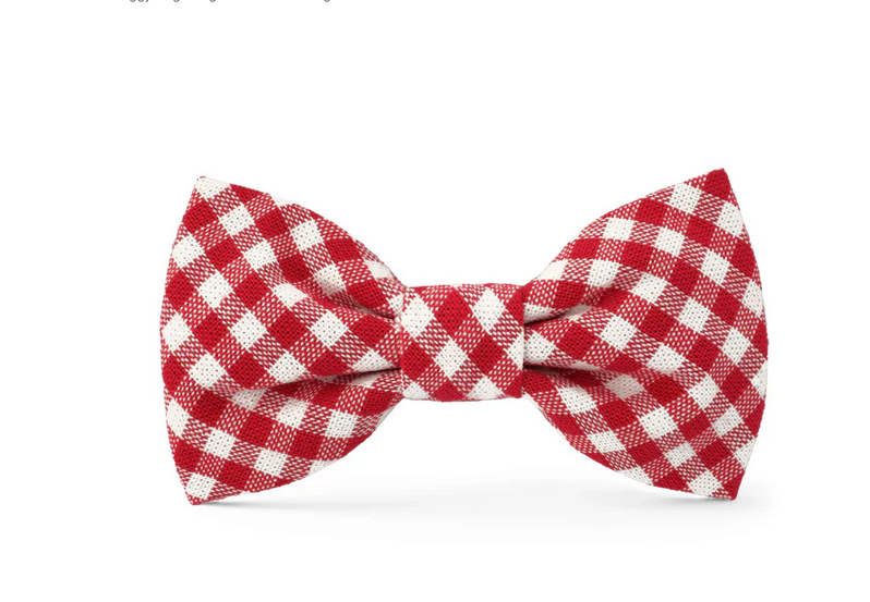 Red Gingham Bow Tie