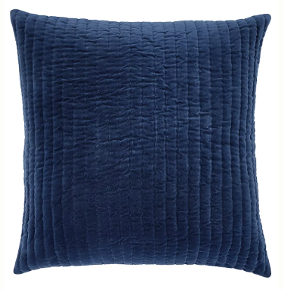 Indigo Velvet Euro Sham