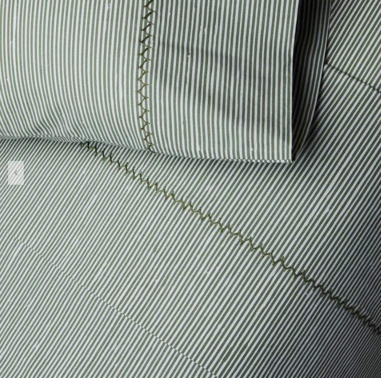 Nandi Dark Sage Sheet Set- Queen