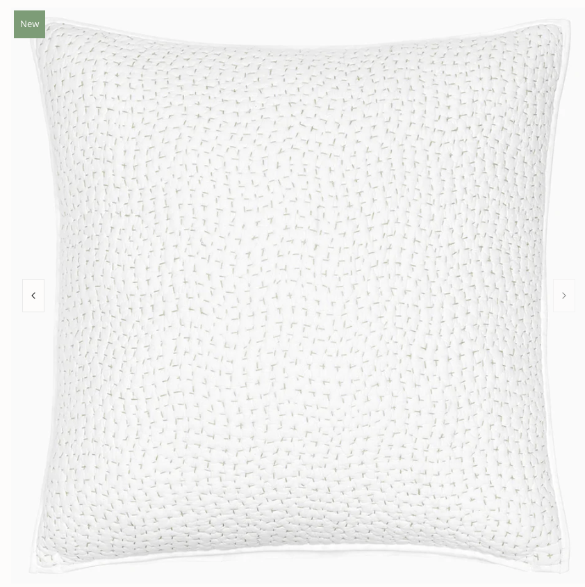 Sage Euro- Hand Stitched