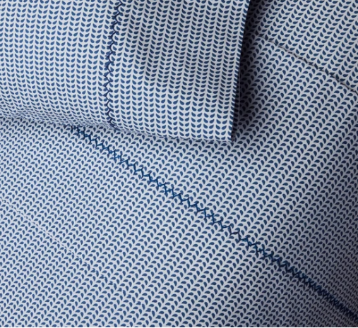 Cinde Navy Queen Sheet Set