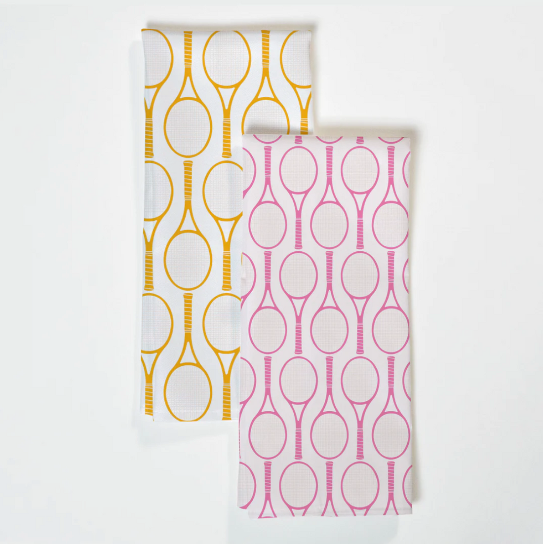 Tennis Tea Towels / Pink &amp; Orange