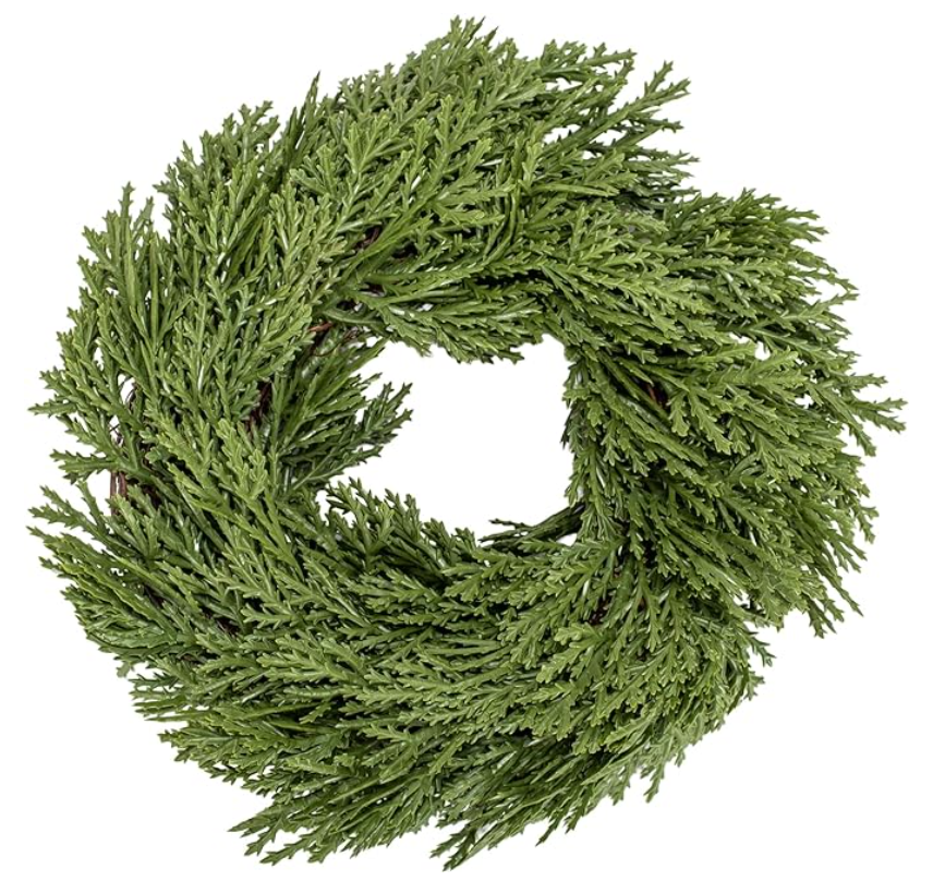 Faux Cedar Wreath