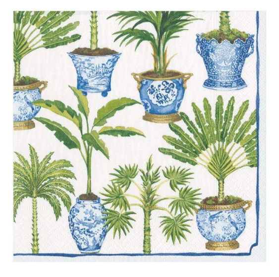 Potted Palms Cocktail Napkin