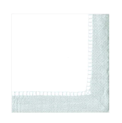 Silver Linen Cocktail Napkin