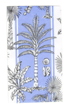 Southern Palms Blue Napkin