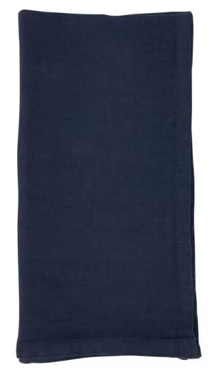 Navy Linen Napkin set of 4