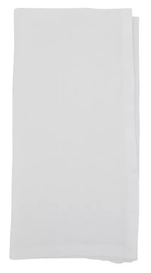 White Linen Napkin Set