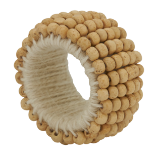 Wooden Beaded Napkin Ring