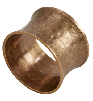 Hammered Gold Napkin ring