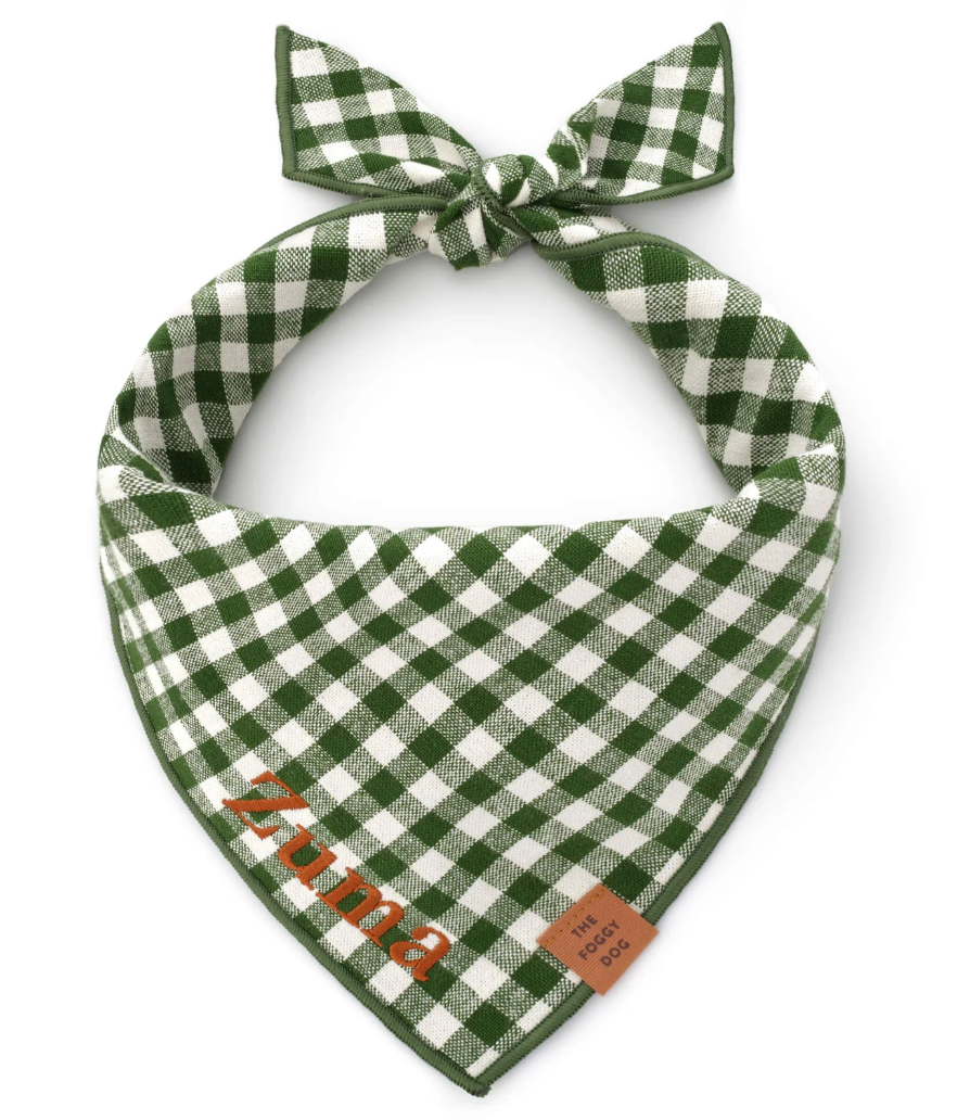 Gingham Dog Bandana