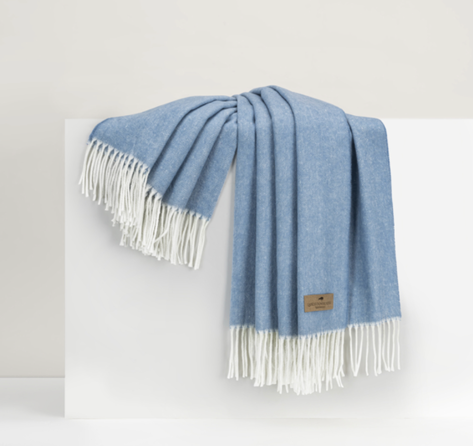 Chambray Herringbone Throw