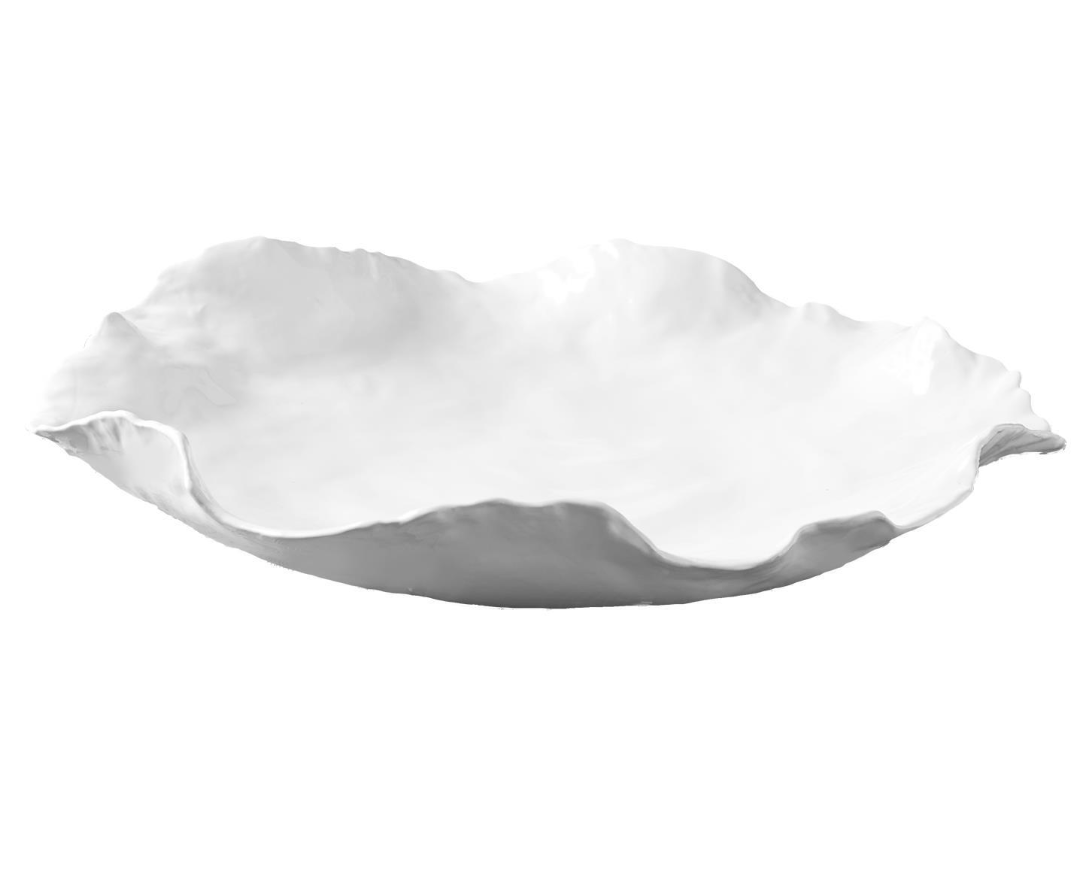 White Freeform Bowl