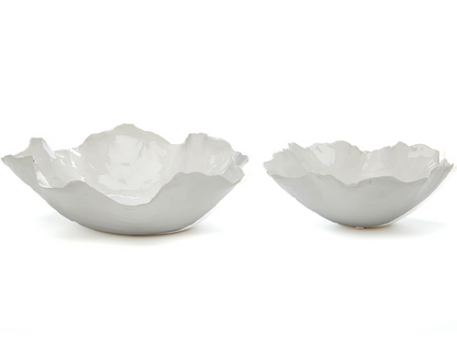 White Freeform Bowl
