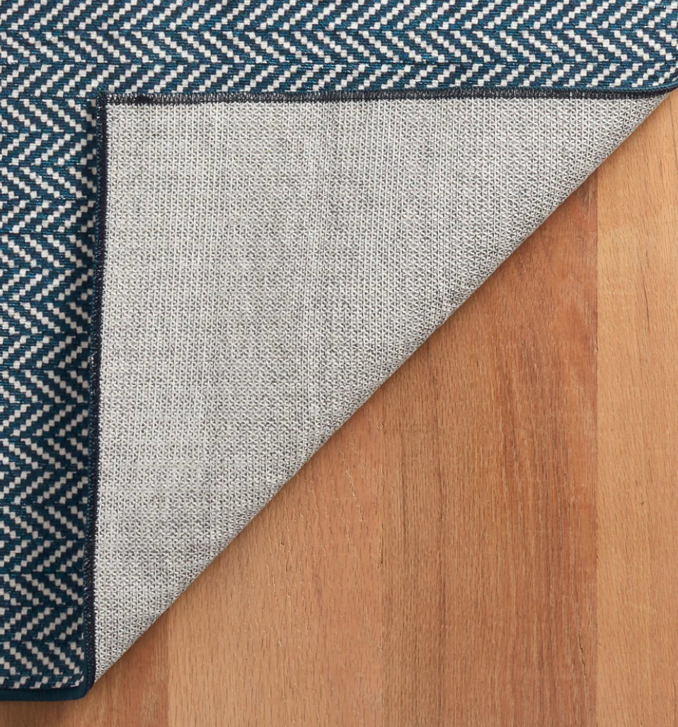 Navy Herringbone 2x3&