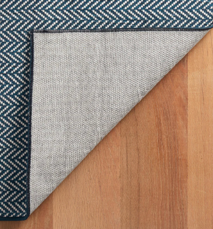 Navy Herringbone 2x3&