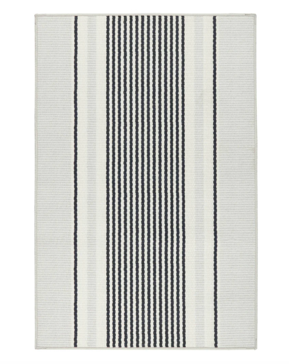 Gunner Stripe Washable Rug 2x3&