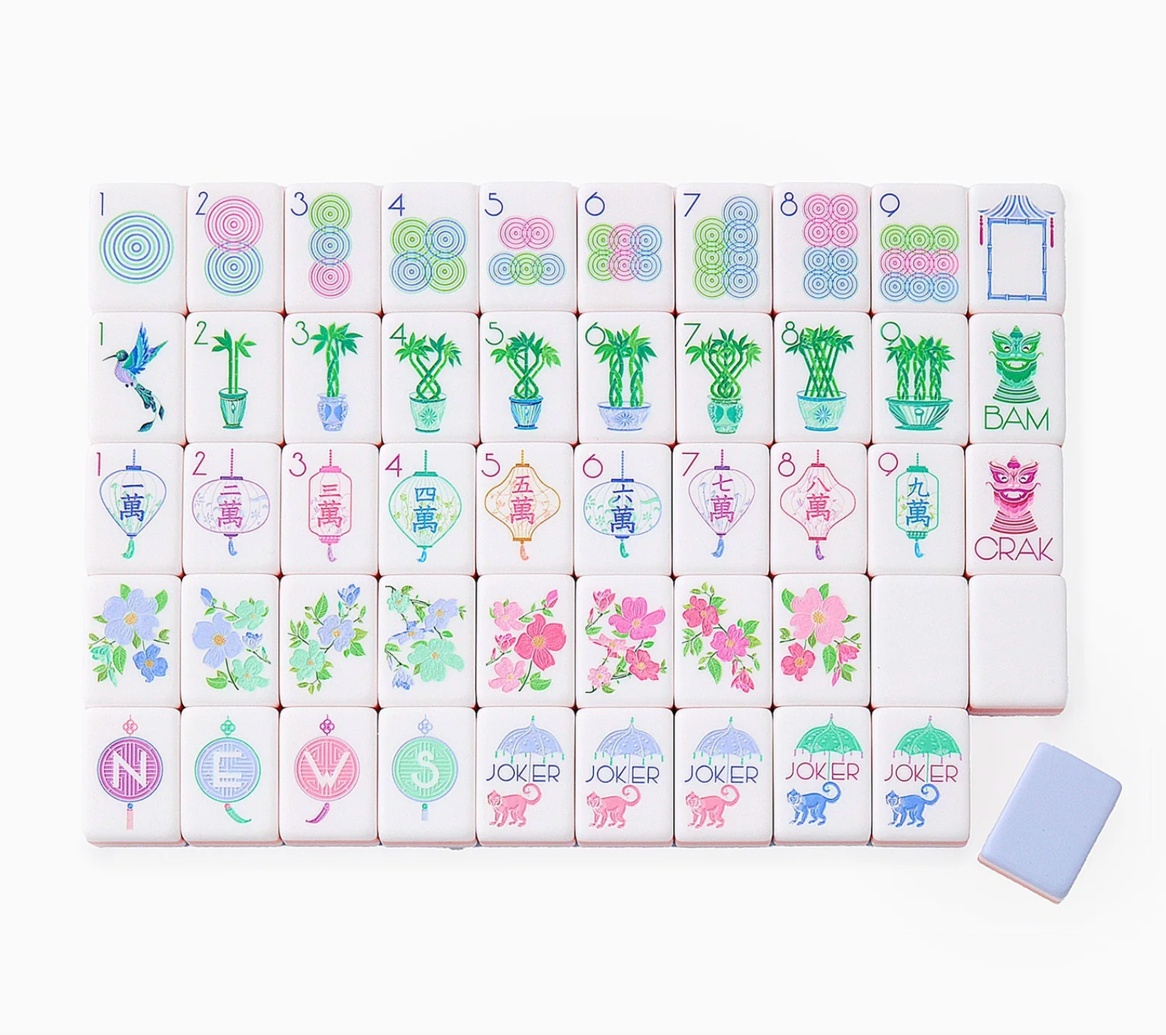 Luminaire Mahjong Tiles