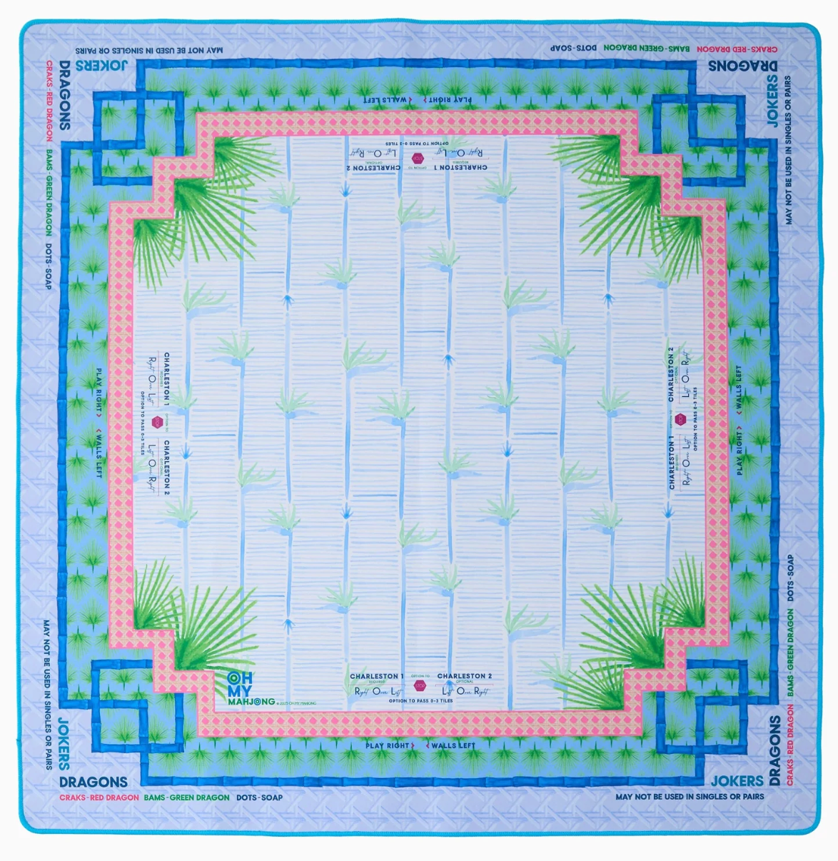 Palm Paradise Mahjong Mat