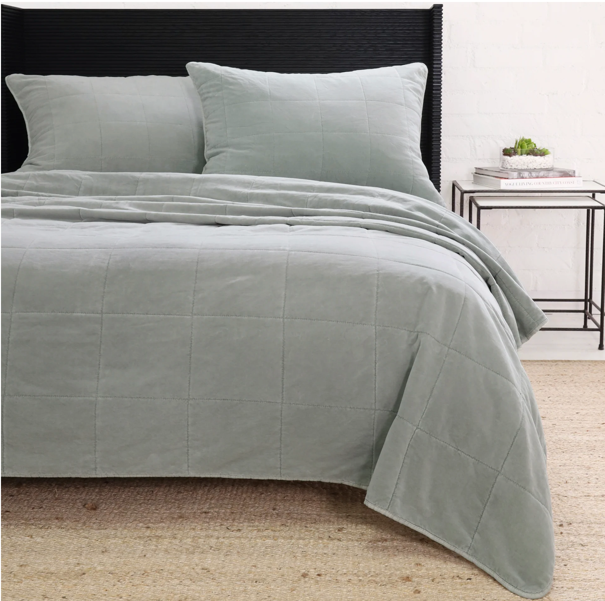 Shore Blue Amsterdam Queen Coverlet