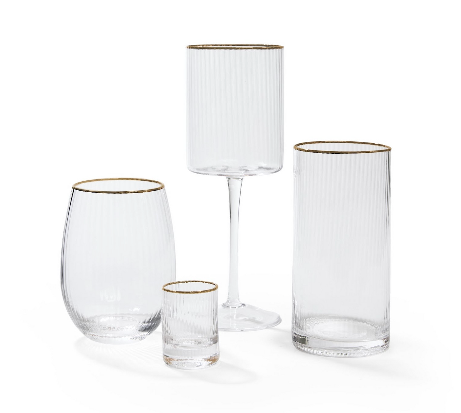 Optic Shot Glass w/ Gold Rim